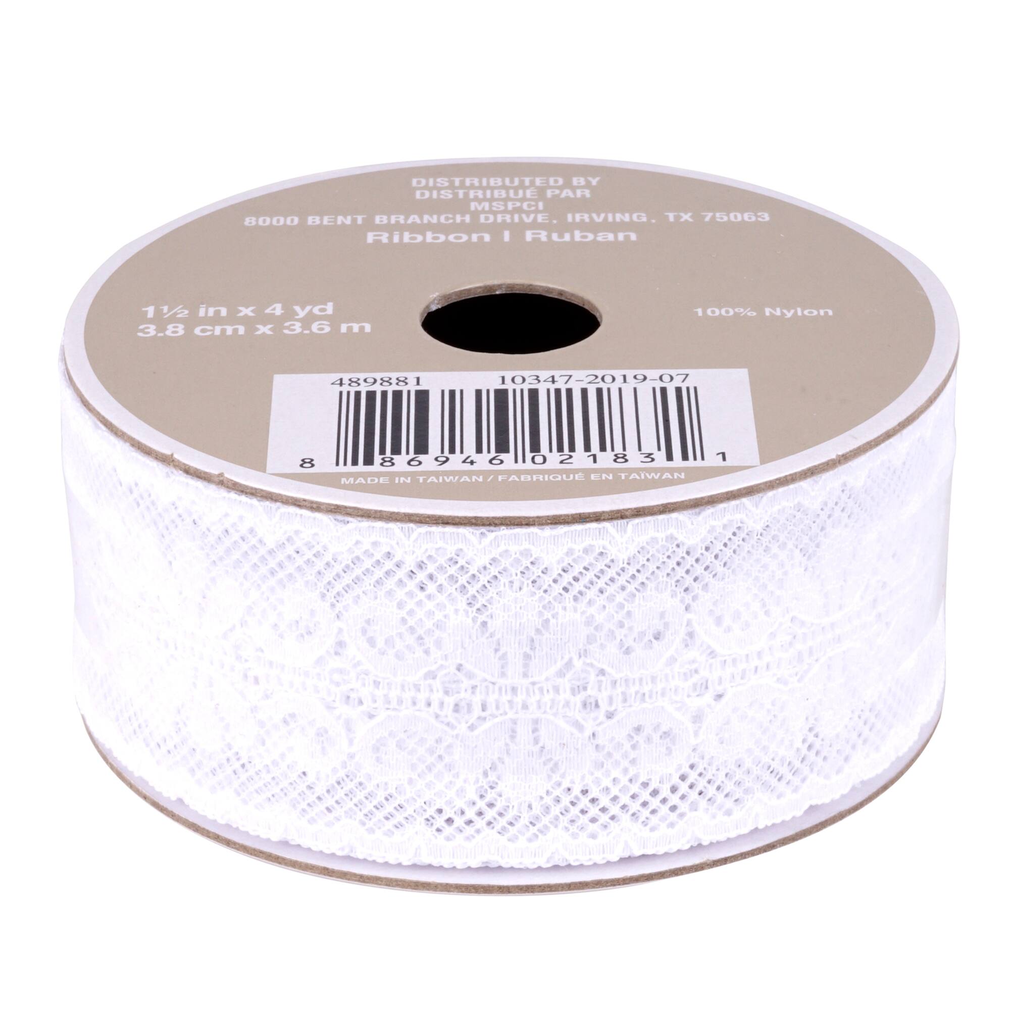 1.5" x 4yd. Lace Ribbon by Celebrate It® Aria Vintage Blush